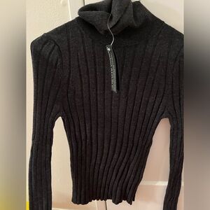 Banana Republic fine Marino wool ribbed turtleneck sweater nwt